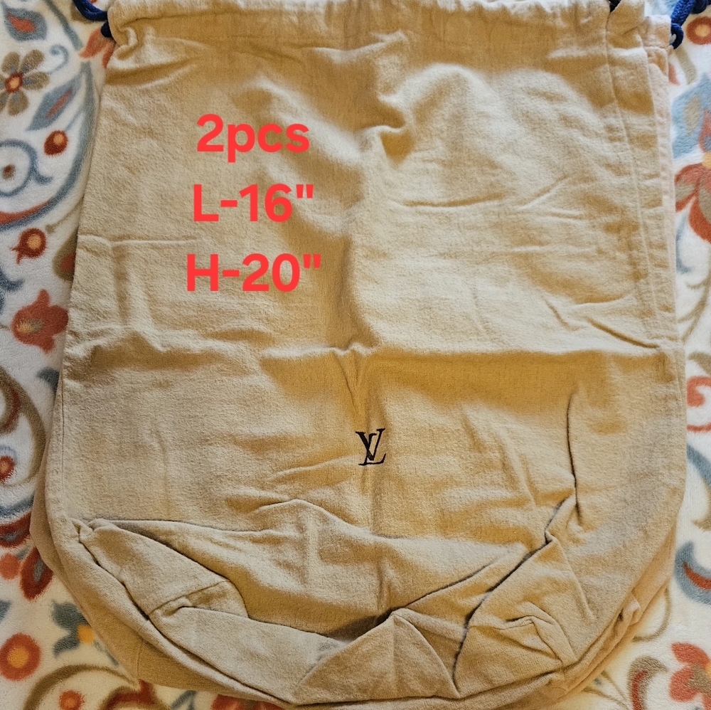 Louis Vuitton Cream Dust Bags